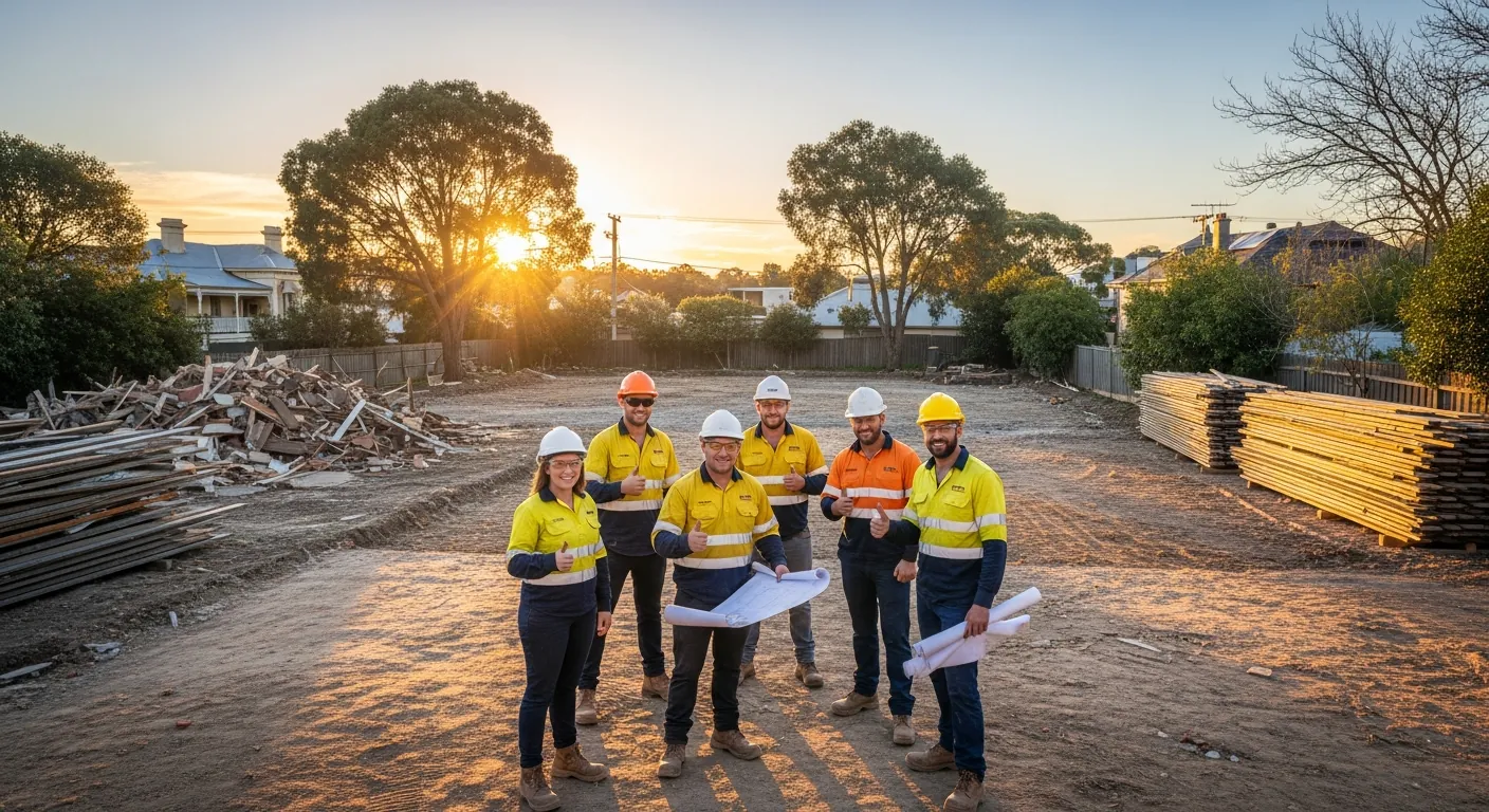 First Cut Demolition team at work in Melbourne